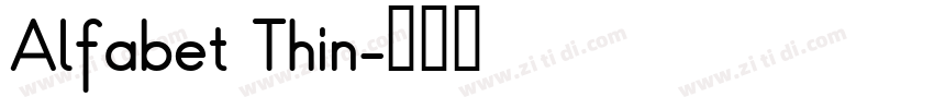 Alfabet Thin字体转换